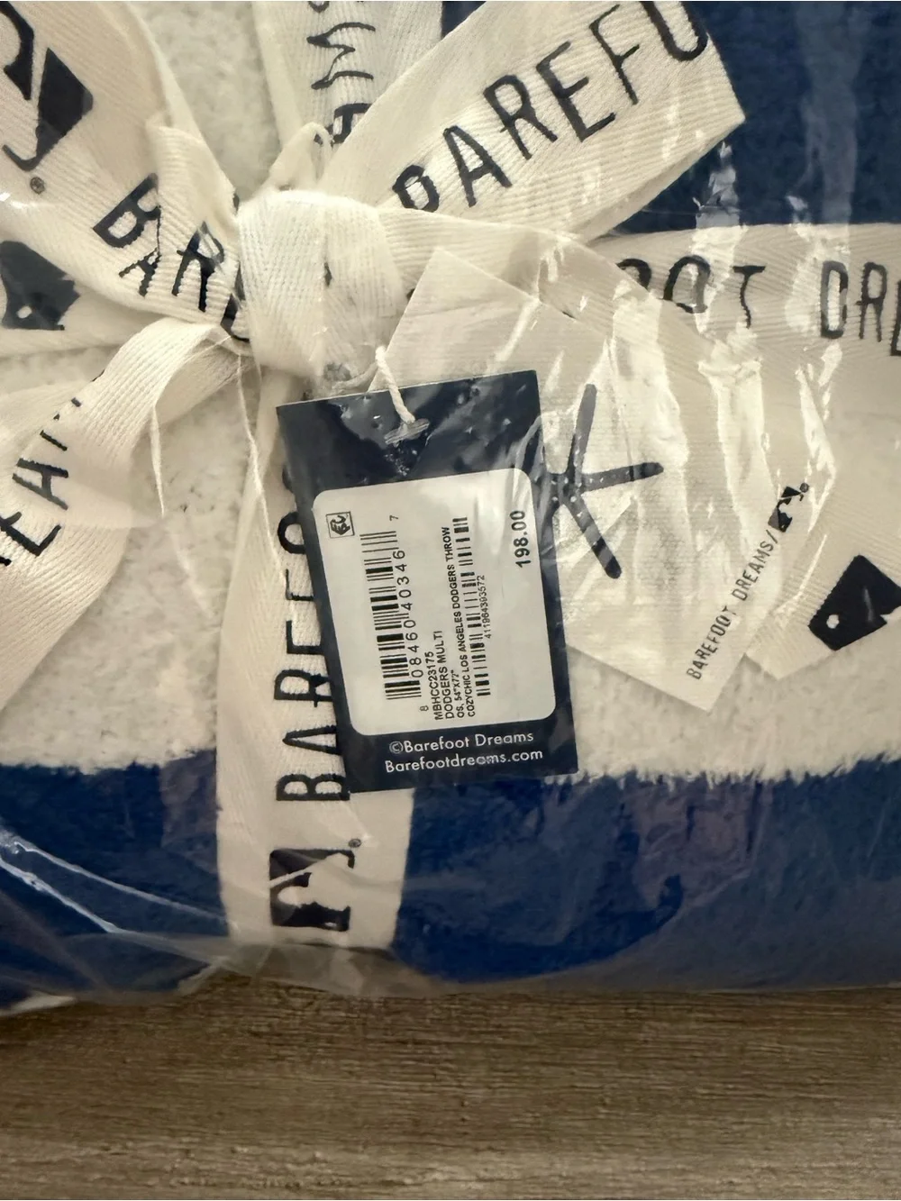 Barefoot Dreams CozyChic LA Dodgers Throw Blanket